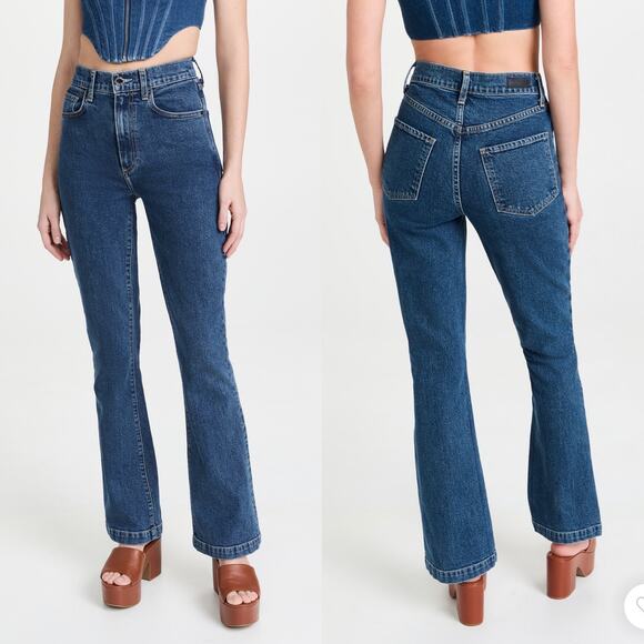 Le Jean Remy Flare Jeans in Indigo Dancer Blue Size 31 - Picture 11 of 11